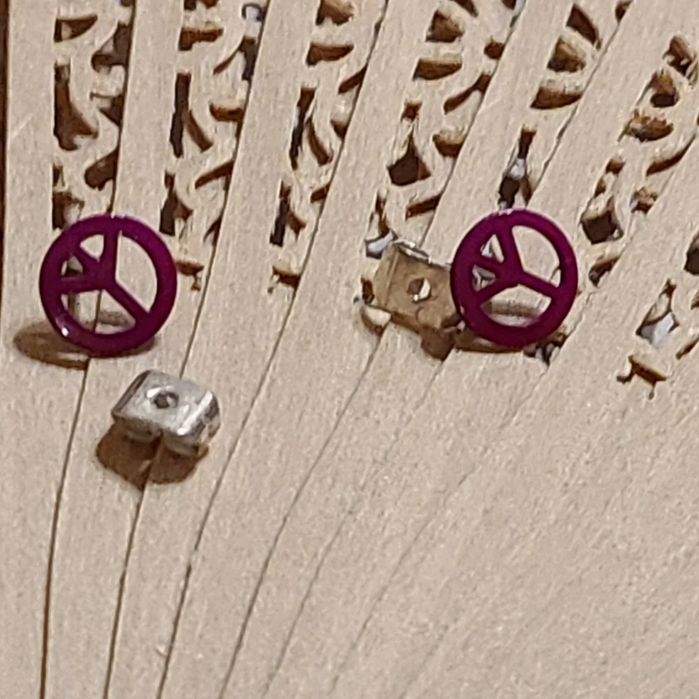 Girls Earrings Peace